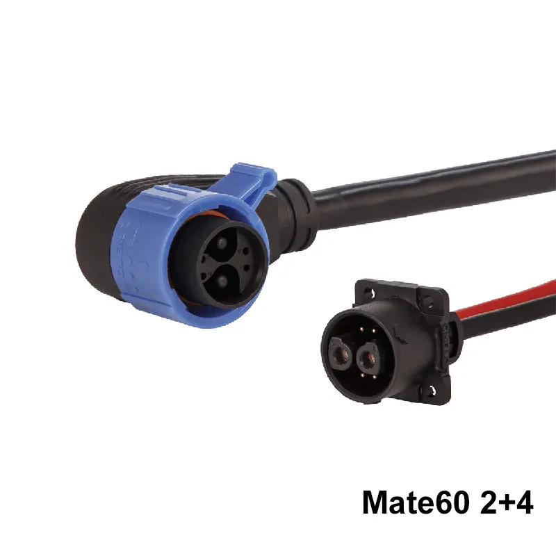 Connettore per motocicletta elettrica a 2 + 4 pin